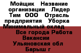 Мойщик › Название организации ­ Лидер Тим, ООО › Отрасль предприятия ­ Уборка › Минимальный оклад ­ 15 300 - Все города Работа » Вакансии   . Ульяновская обл.,Барыш г.